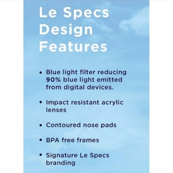 Le Specs Blue Light Blocking Glasses - Bandwagon in Vintage Clear - Picture 5 of 5
